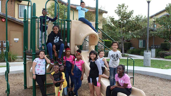 Jamboree resident kids in Fontana enjoy playground