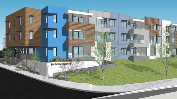Jamboree begins construction on new permanent supportive housing San Ysidro, San Diego County.
